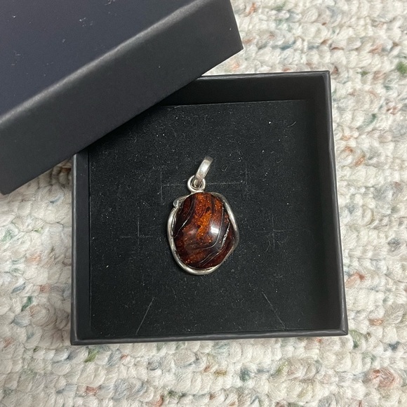 Sterling silver pendant. Unique stone. - Picture 8 of 8